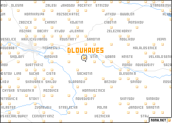 map of Dlouhá Ves