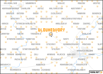 map of Dlouhé Dvory