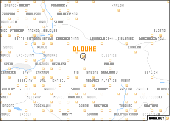 map of Dlouhé