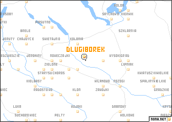 map of Długi Borek