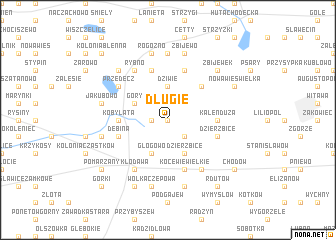 map of Długie