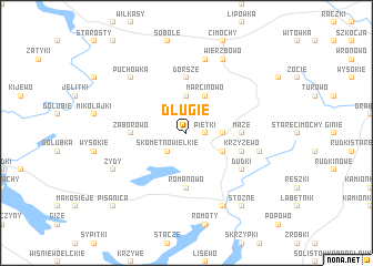 map of Długie
