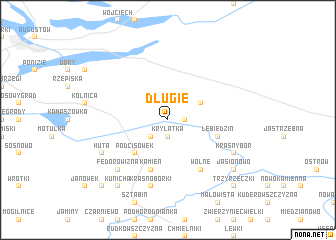 map of Długie