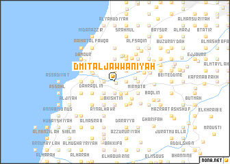 map of Dmīt al Jawwānīyah