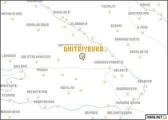 map of Dmitriyevka