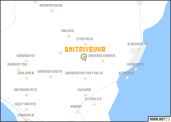 map of Dmitriyevka