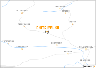 map of Dmitriyevka