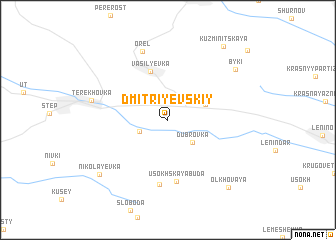 map of Dmitriyevskiy