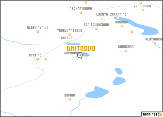 map of Dmitrovo