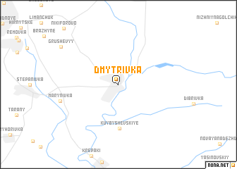 map of Dmytrivka