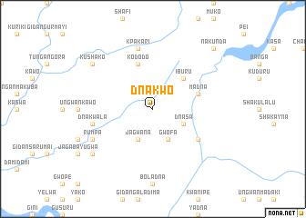 map of Dnakwo
