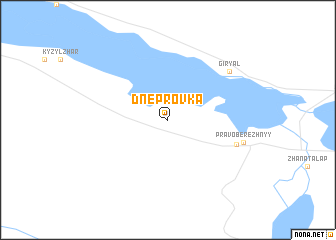 map of Dneprovka