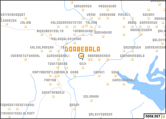 map of Do Āb-e Bālā