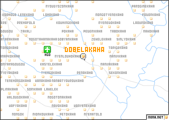 map of Dobélakaha
