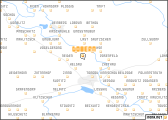 map of Döbern