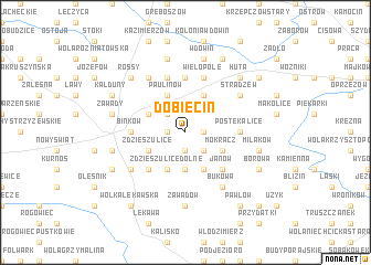 map of Dobiecin