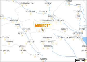 map of Dobîrceni