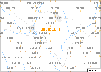 map of Dobîrceni