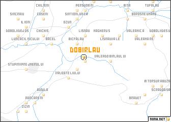map of Dobîrlău