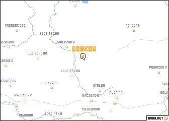 map of Dobków