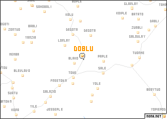 map of Doblu