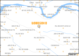 map of Dobogókő