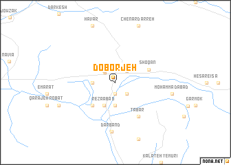 map of Do Borjeh