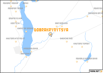 map of Dobra Krynytsya