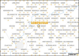 map of Dobrá Voda