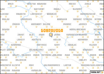 map of Dobrá Voda