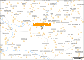 map of Dobra Voda