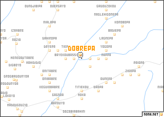 map of Dobrépa