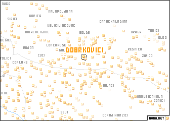 map of Dobrkovići