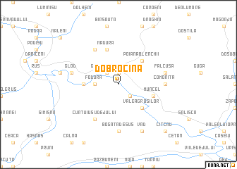 map of Dobrocina