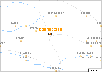 map of Dobrodzień