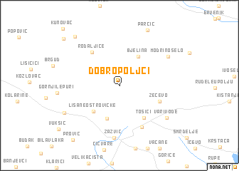 map of Dobropoljci