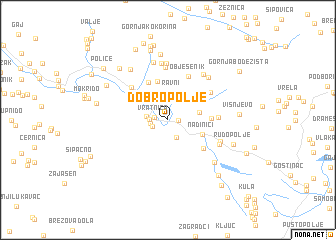 map of Dobro Polje