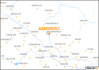 map of Dobrošinci