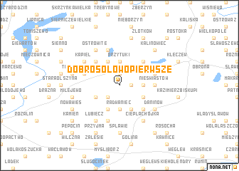 map of Dobrosołowo Pierwsze