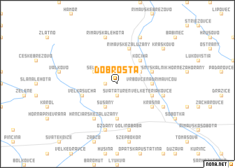 map of Dobrošta