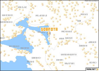 map of Dobrota