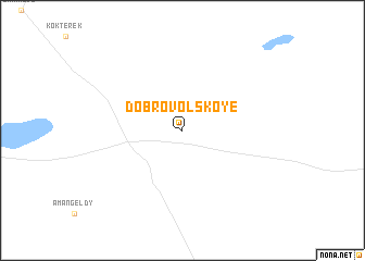 map of Dobrovolʼskoye