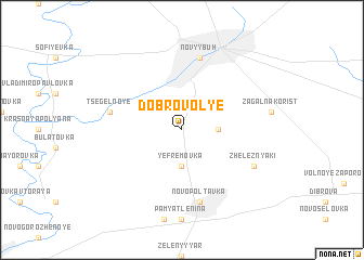 map of Dobrovolʼye