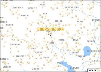 map of Dobrska Župa