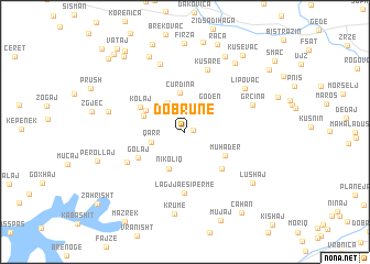 map of Dobrunë