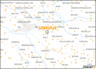 map of Dobrunje