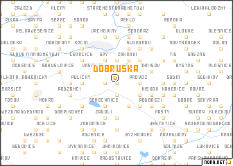 map of Dobruška