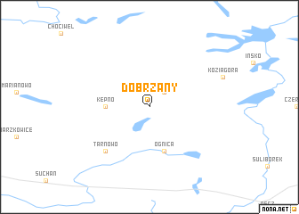 map of Dobrzany