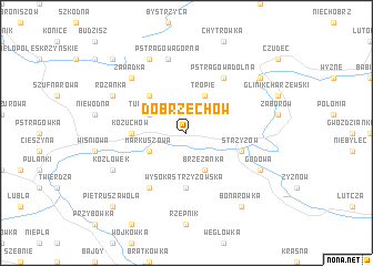 map of Dobrzechów