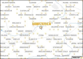 map of Dobrzenica